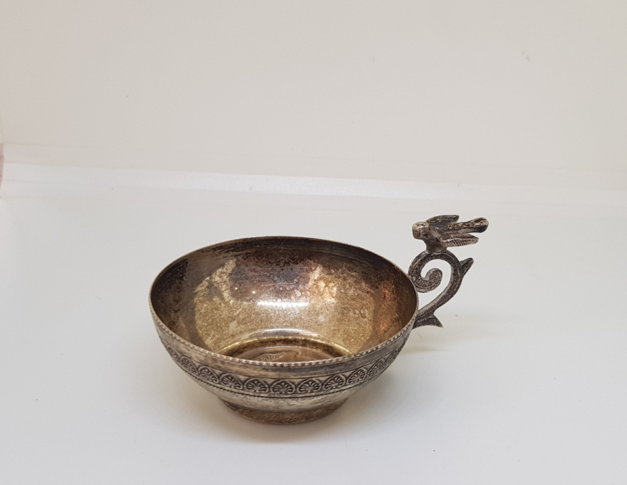 ANTİKA KUŞLU GÜMÜŞ ÇAMÇAK