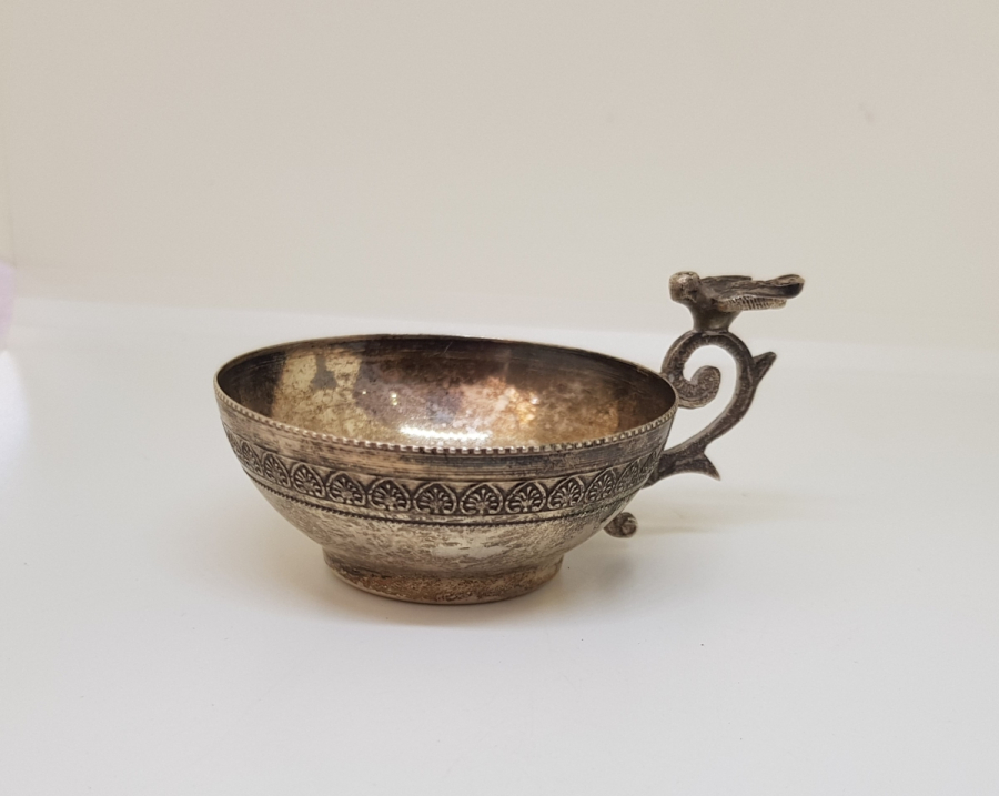 ANTİKA KUŞLU GÜMÜŞ ÇAMÇAK