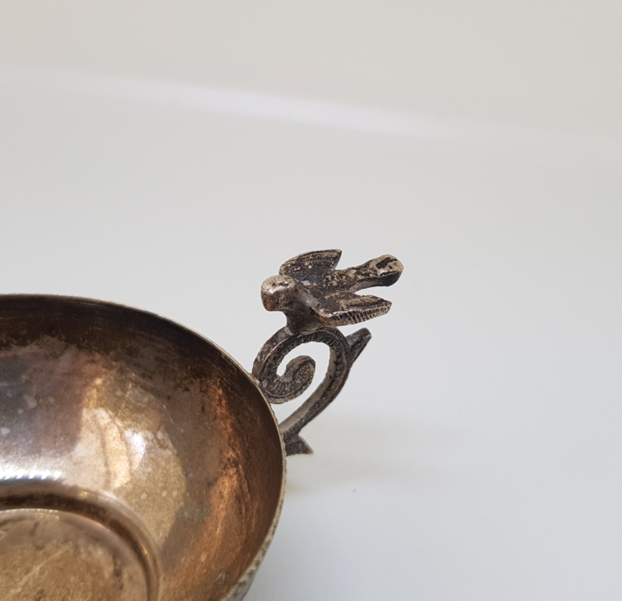 ANTİKA KUŞLU GÜMÜŞ ÇAMÇAK