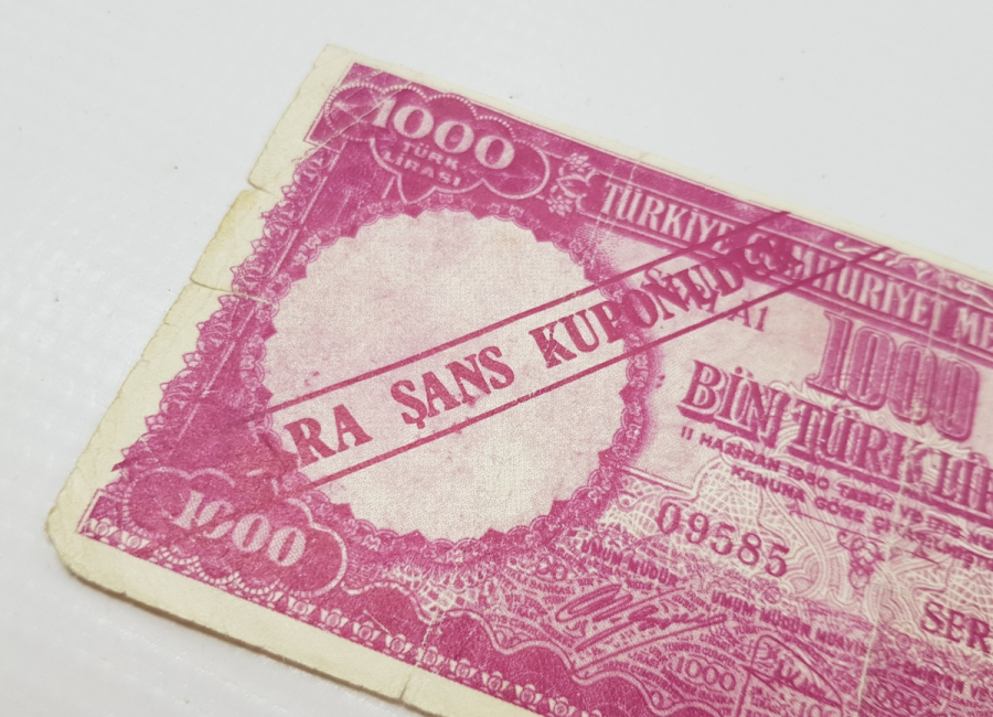 1950-1960LARDAN MOR BİNLİK GÖRSELLİ NADİR İKRAMİYE KUPONU