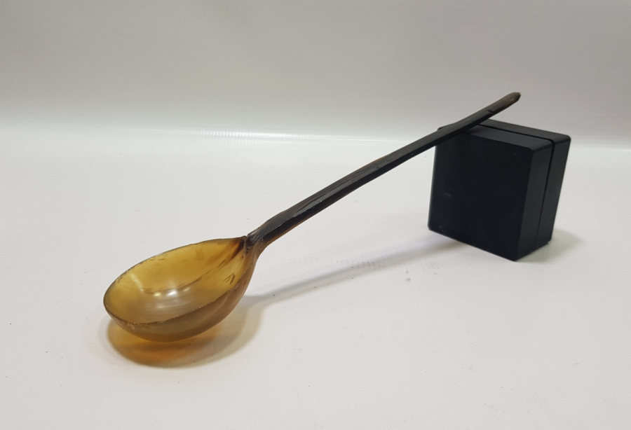 OSMANLI DÖNEMİ BOYNUZDAN MAMUL TEKKE İŞİ HOŞAF KAŞIĞI