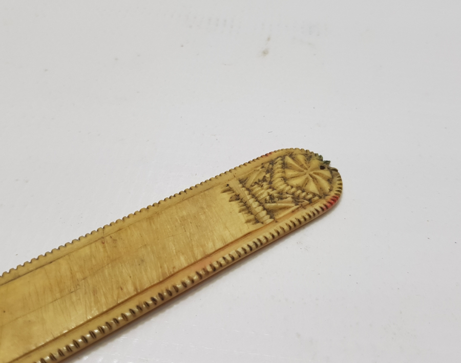 ÜZERİ OSMANLICA YAZILI OSMANLI DÖNEMİ KEMİK MAKTA