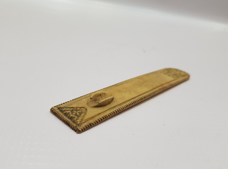 ÜZERİ OSMANLICA YAZILI OSMANLI DÖNEMİ KEMİK MAKTA