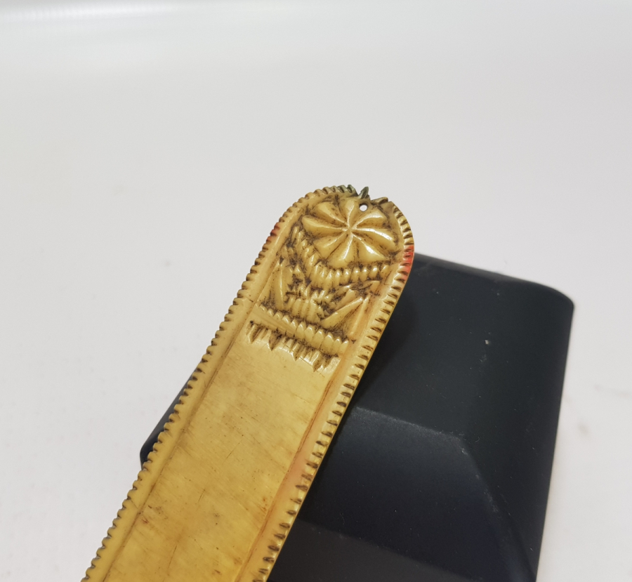 ÜZERİ OSMANLICA YAZILI OSMANLI DÖNEMİ KEMİK MAKTA