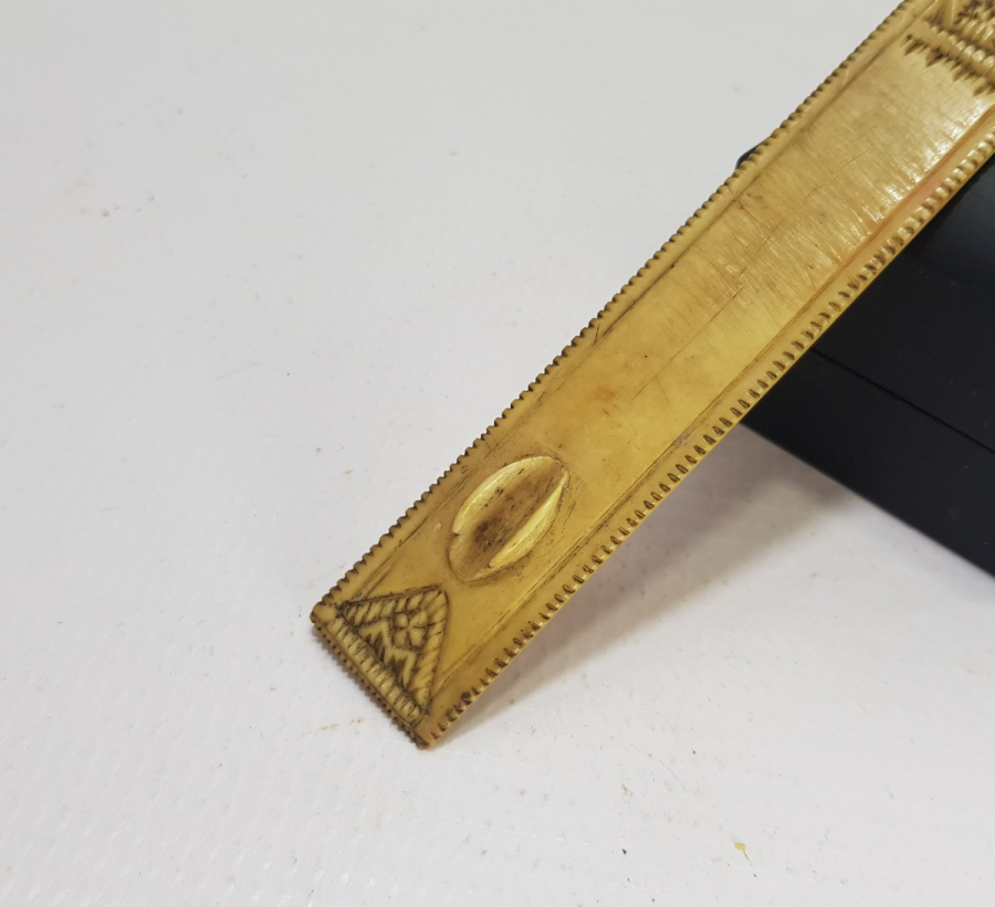 ÜZERİ OSMANLICA YAZILI OSMANLI DÖNEMİ KEMİK MAKTA