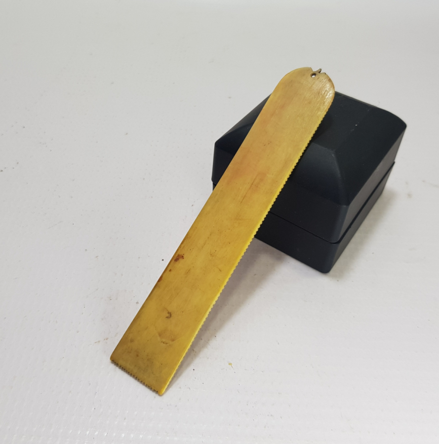 ÜZERİ OSMANLICA YAZILI OSMANLI DÖNEMİ KEMİK MAKTA