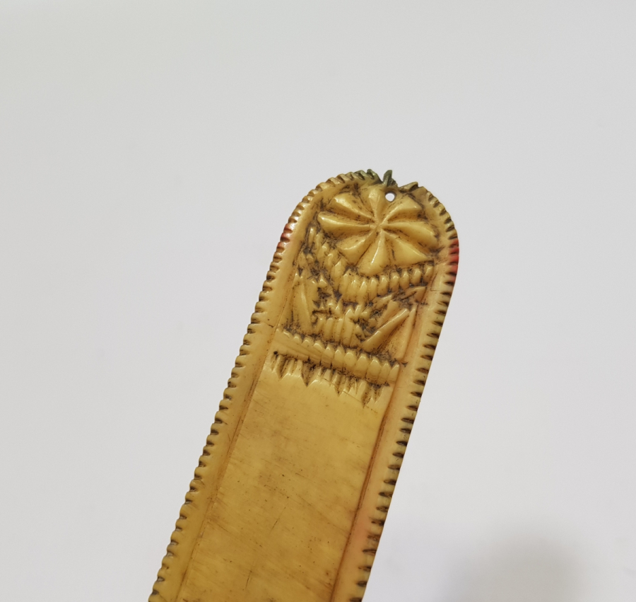 ÜZERİ OSMANLICA YAZILI OSMANLI DÖNEMİ KEMİK MAKTA