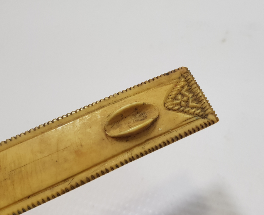 ÜZERİ OSMANLICA YAZILI OSMANLI DÖNEMİ KEMİK MAKTA