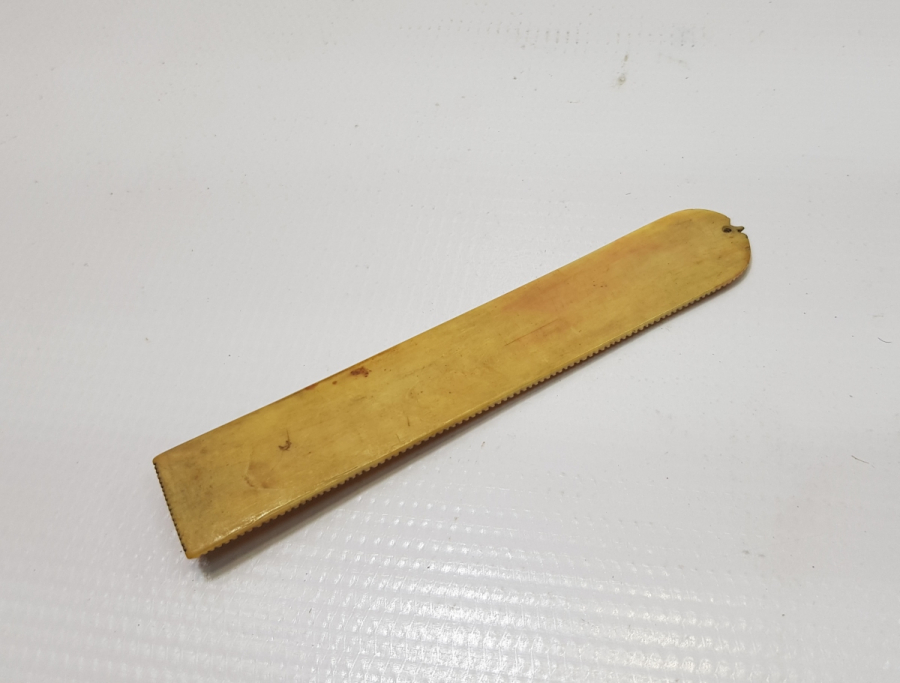 ÜZERİ OSMANLICA YAZILI OSMANLI DÖNEMİ KEMİK MAKTA