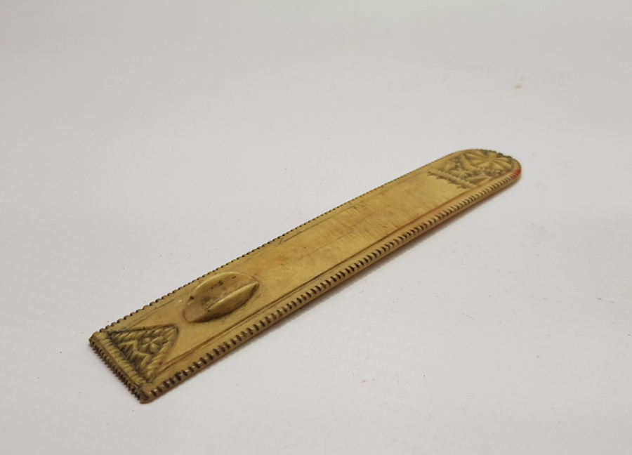 ÜZERİ OSMANLICA YAZILI OSMANLI DÖNEMİ KEMİK MAKTA