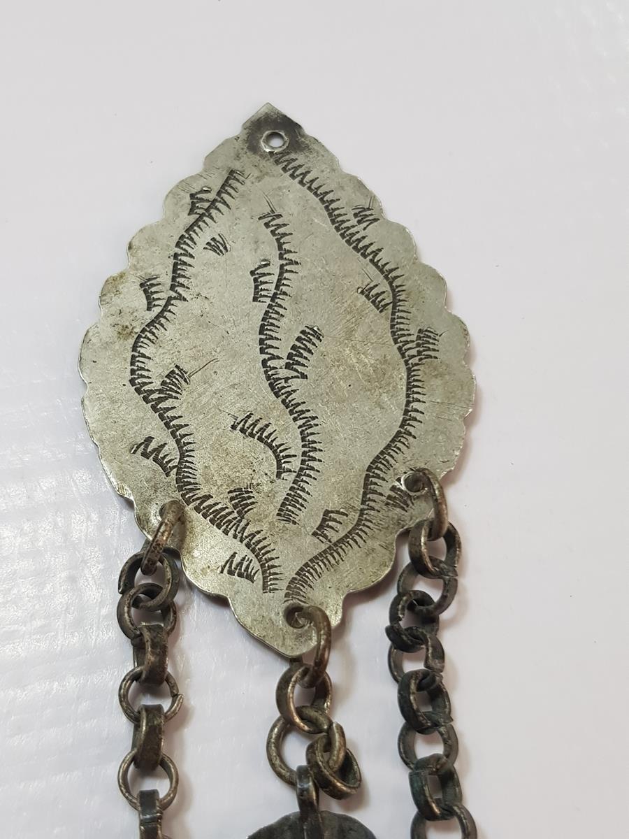 OSMANLI DÖNEMİ KAZ AYAKLI GÜMÜŞ FES SÜSÜ