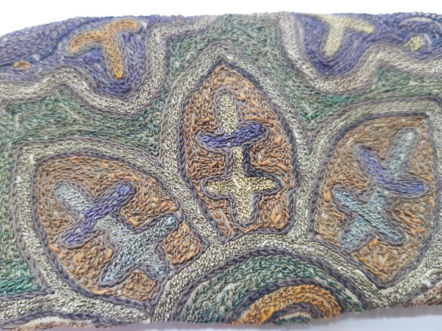 OSMANLI DÖNEMİ SUZENİ İŞLEMELİ PAPAZ CÜZDANI