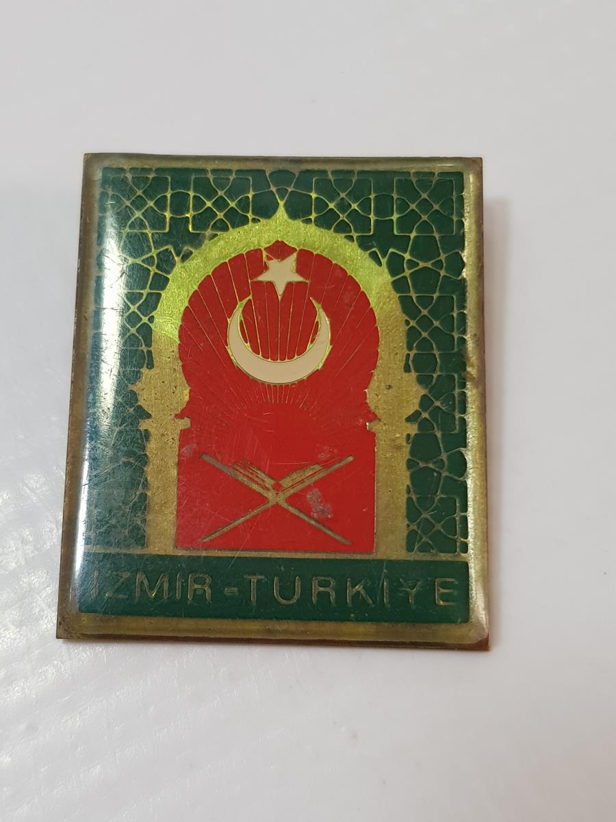 İZMİR TÜRKİYE YAZILI ÇOK NADİR ROZET