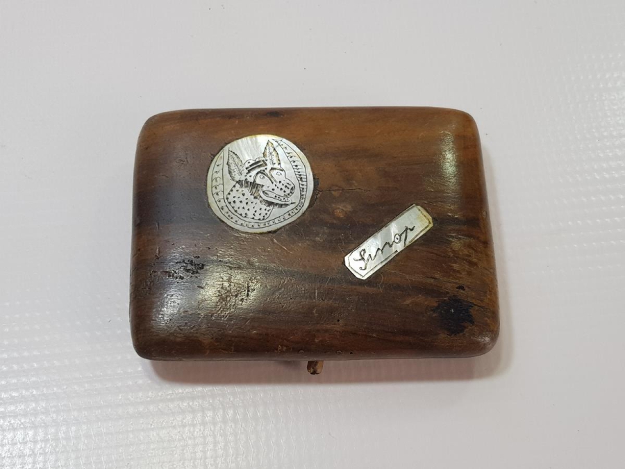 CUMHURİYET İLK DÖNEM SİNOP CEZAEVİ İŞİ KURT RESİMLİ SİGARA TABAKASI