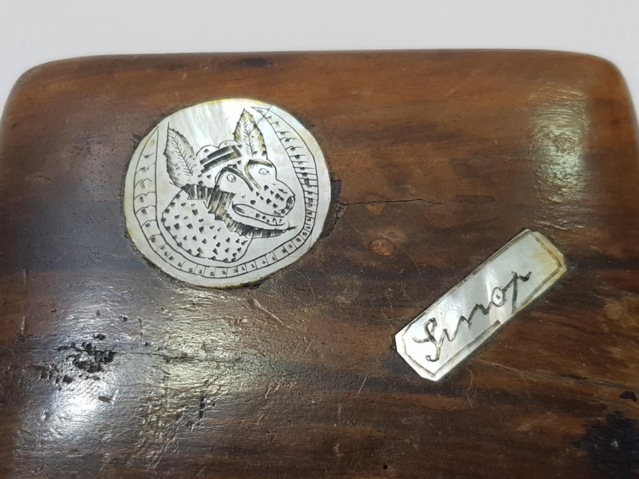 CUMHURİYET İLK DÖNEM SİNOP CEZAEVİ İŞİ KURT RESİMLİ SİGARA TABAKASI