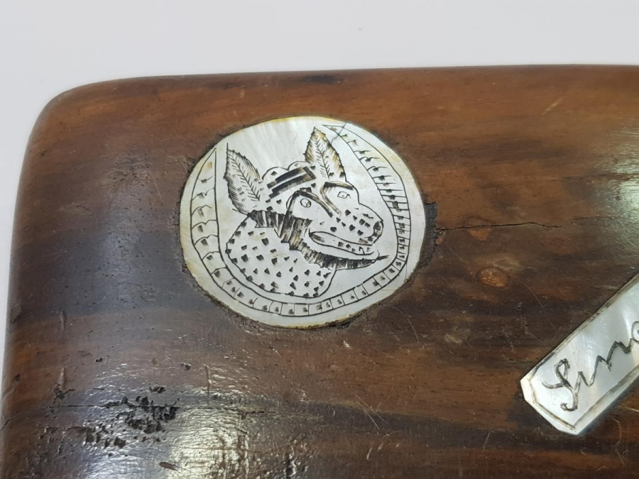 CUMHURİYET İLK DÖNEM SİNOP CEZAEVİ İŞİ KURT RESİMLİ SİGARA TABAKASI