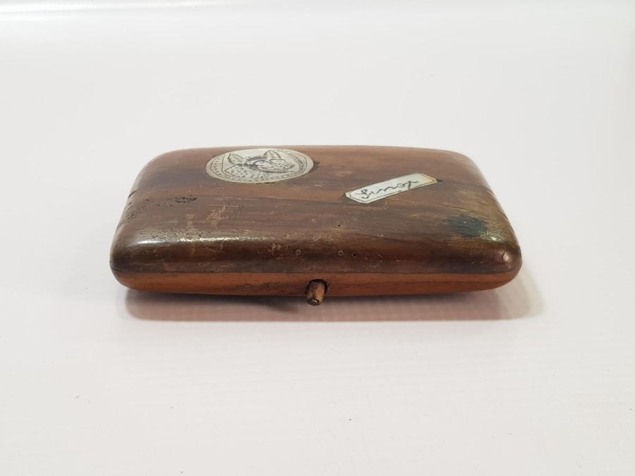 CUMHURİYET İLK DÖNEM SİNOP CEZAEVİ İŞİ KURT RESİMLİ SİGARA TABAKASI