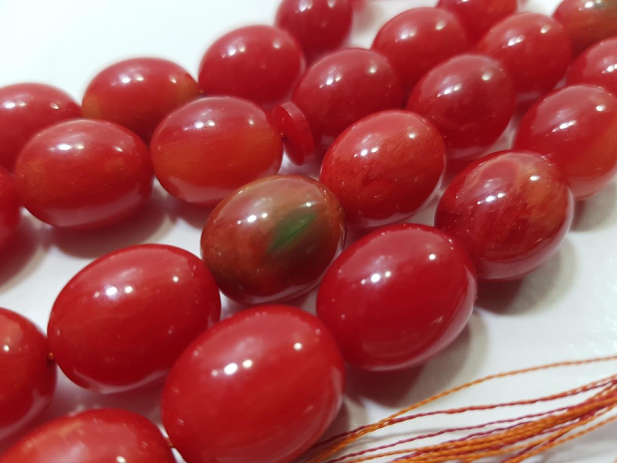 BOVLİNG TOPUNDAN YAPILMIŞ KATALİN TESPİH