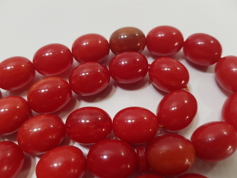 BOVLİNG TOPUNDAN YAPILMIŞ KATALİN TESPİH