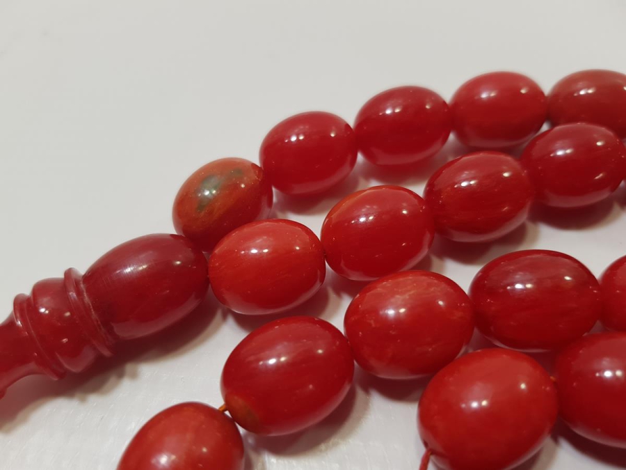 BOVLİNG TOPUNDAN YAPILMIŞ KATALİN TESPİH