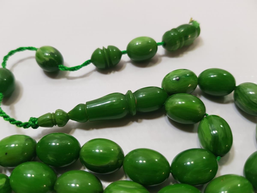 BOVLİNG TOPUNDAN YAPILMIŞ KATALİN TESPİH