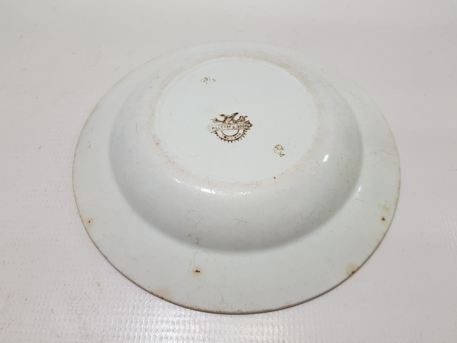 OSMANLICA AFİYET OLSUN EFENDİM YAZILI PORSELEN TABAK