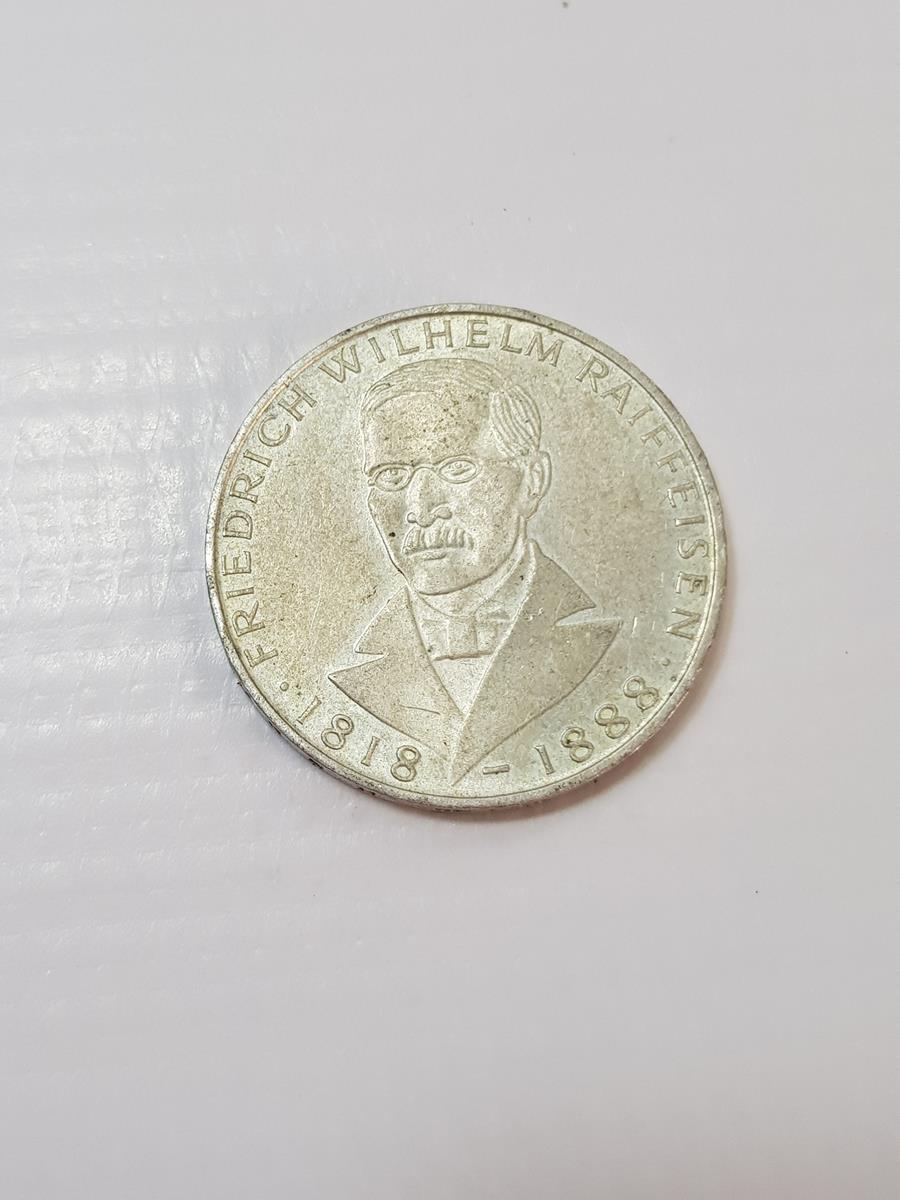 1968 ALMANYA GÜMÜŞ HATIRA 5 MARK