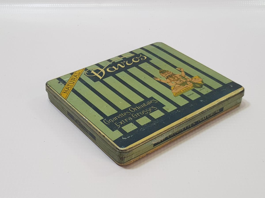 OSMANLI DÖNEMİ SMYRNE YAZILI TENEKE SİGARA KUTUSU