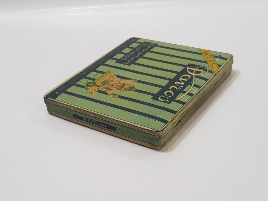 OSMANLI DÖNEMİ SMYRNE YAZILI TENEKE SİGARA KUTUSU