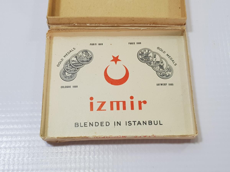 CUMHURİYET İLK DÖNEM ÇOK NADİR İZMİR SİGARA KUTUSU