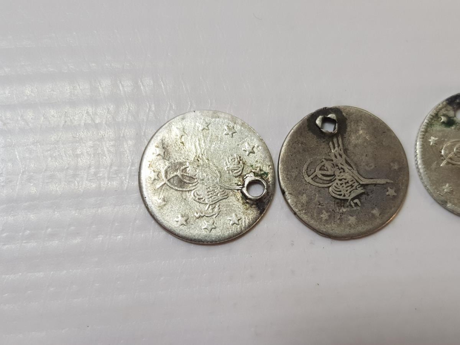 SULTAN ABDÜLHAMİD DÖNEMİ 3 ADET GÜMÜŞ 2 KURUŞ