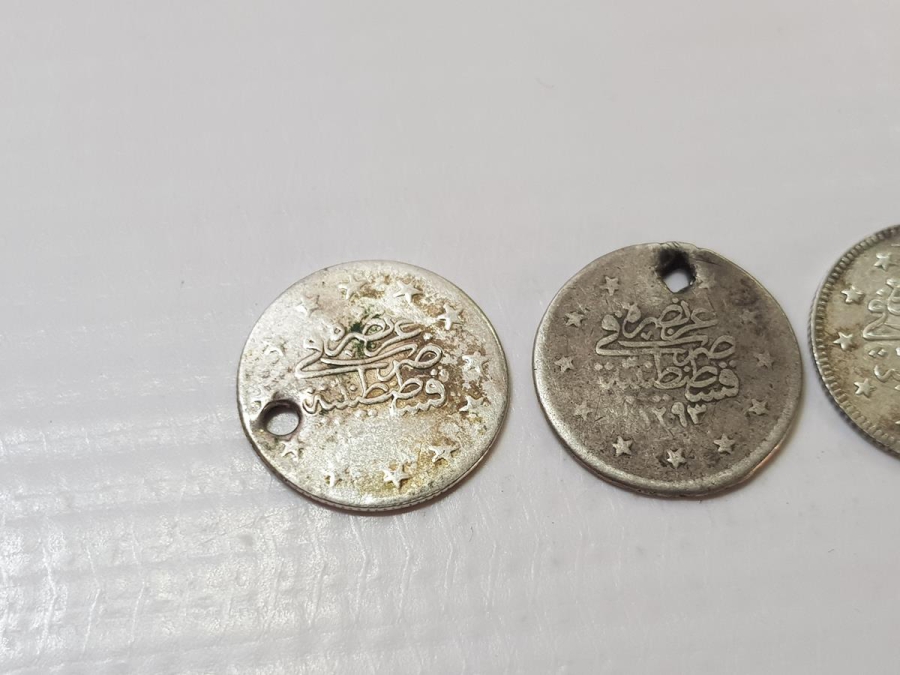 SULTAN ABDÜLHAMİD DÖNEMİ 3 ADET GÜMÜŞ 2 KURUŞ