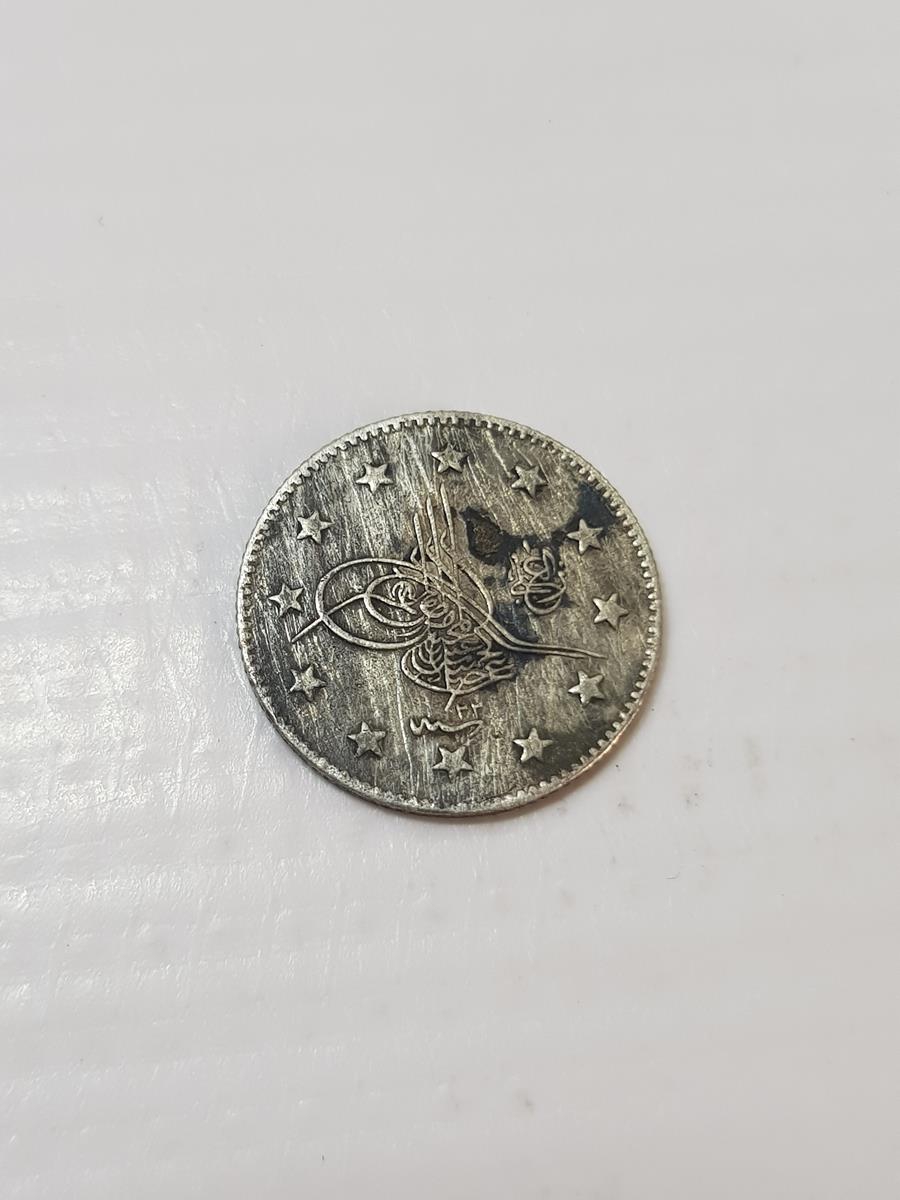 SULTAN ABDÜLHAMİD DÖNEMİ GÜMÜŞ 1 KURUŞ