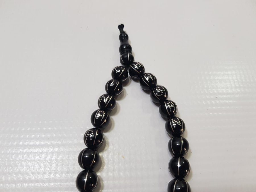 SAHİBİNİN ADI VE SOYADI YAZILI GÜMÜŞ ÇAKMA OLTU TESPİH