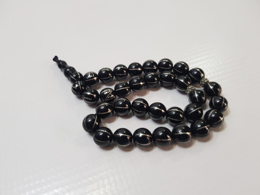 SAHİBİNİN ADI VE SOYADI YAZILI GÜMÜŞ ÇAKMA OLTU TESPİH