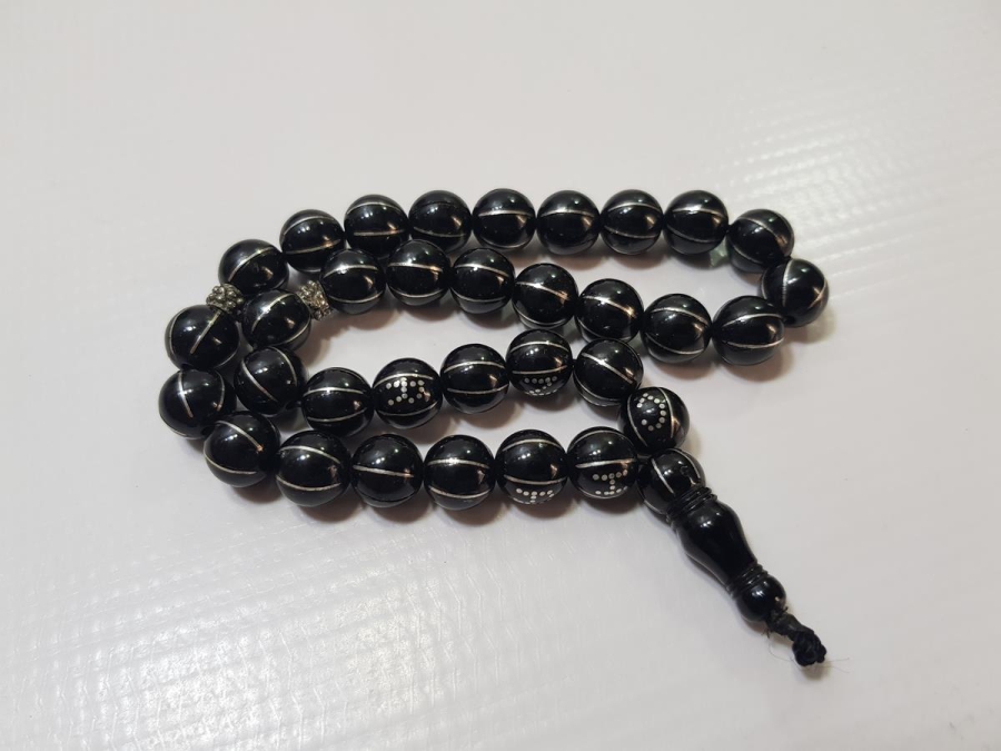 SAHİBİNİN ADI VE SOYADI YAZILI GÜMÜŞ ÇAKMA OLTU TESPİH