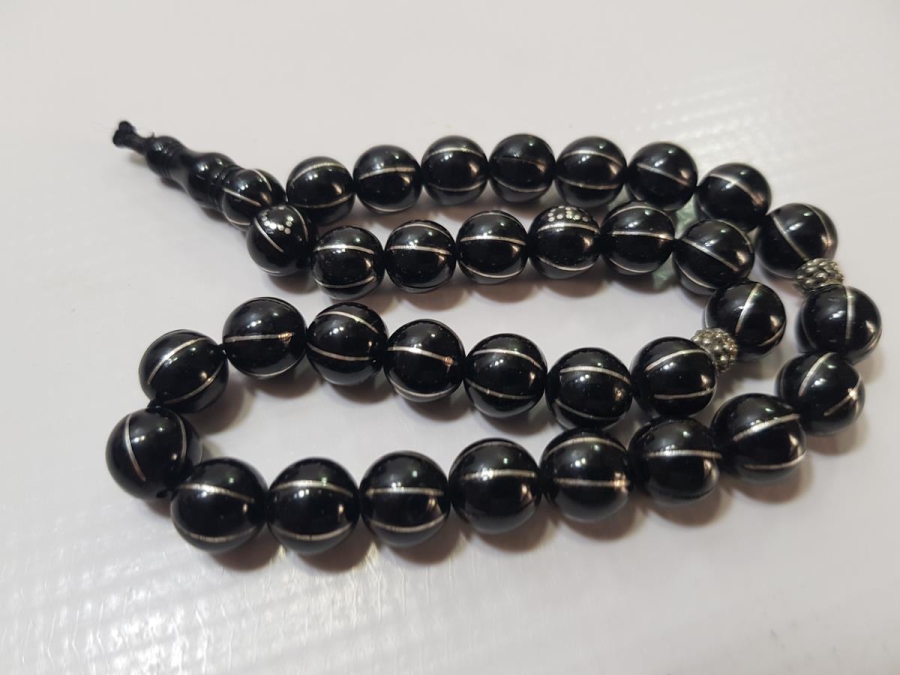 SAHİBİNİN ADI VE SOYADI YAZILI GÜMÜŞ ÇAKMA OLTU TESPİH