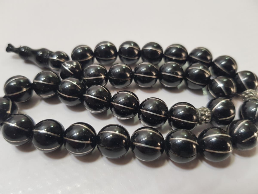 SAHİBİNİN ADI VE SOYADI YAZILI GÜMÜŞ ÇAKMA OLTU TESPİH