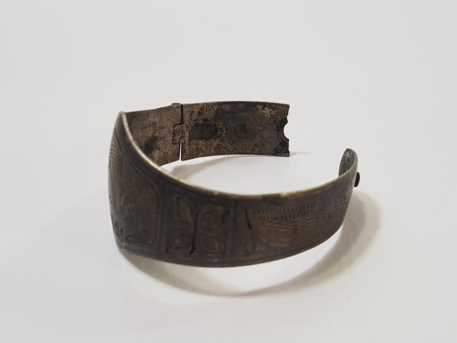 OSMANLI DÖNEMİ SAVATLI CAMİ RESİMLİ GÜMÜŞ BİLEZİK