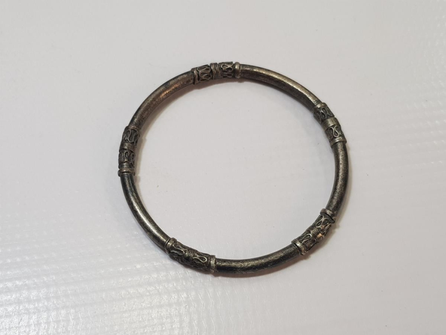 ANTİKA GÜMÜŞ KAPLAMA BİLEZİK