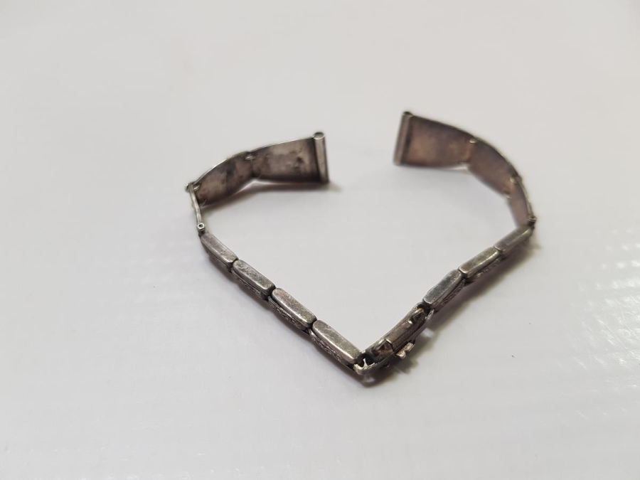 ANTİKA GÜMÜŞ KOL SAATİ KORDONU