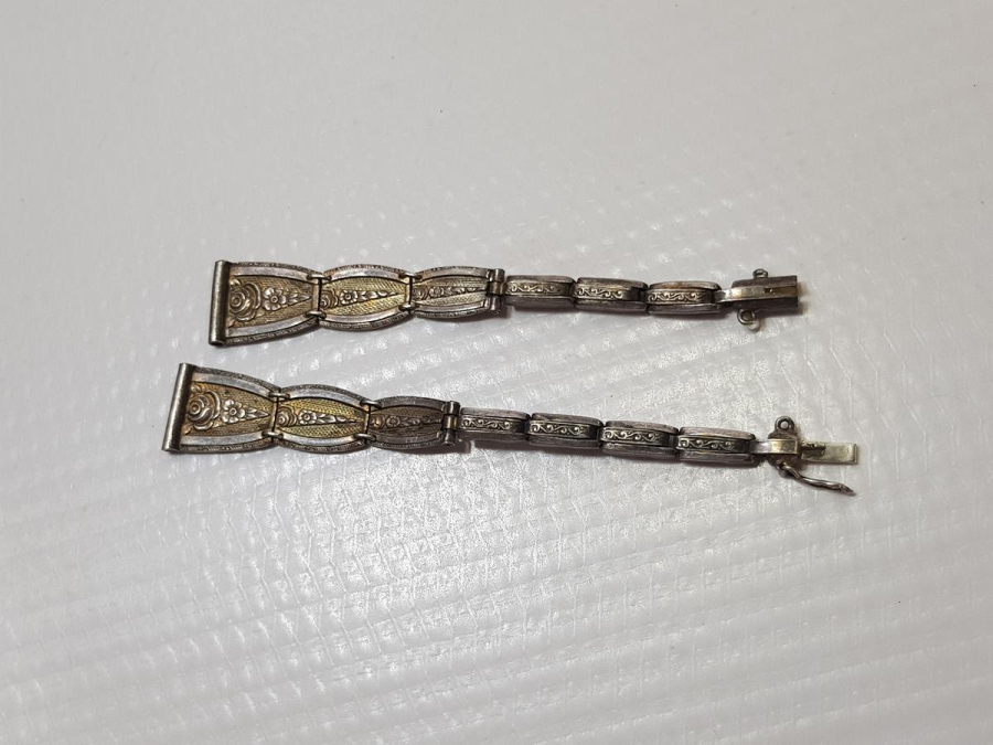 ANTİKA GÜMÜŞ KOL SAATİ KORDONU