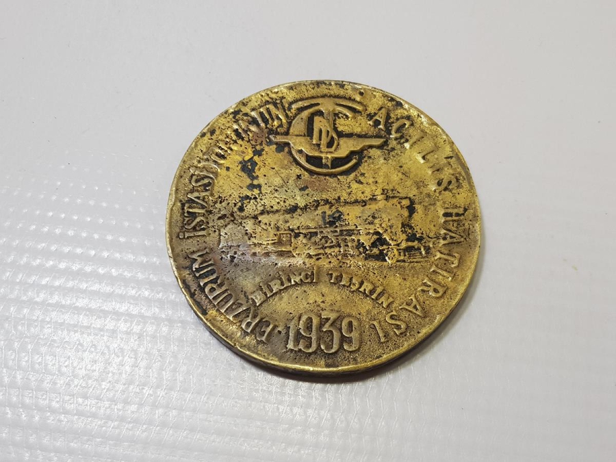 1939 ERZURUM İSTASYONUNUN AÇILIŞI HATIRASI MADALYONU