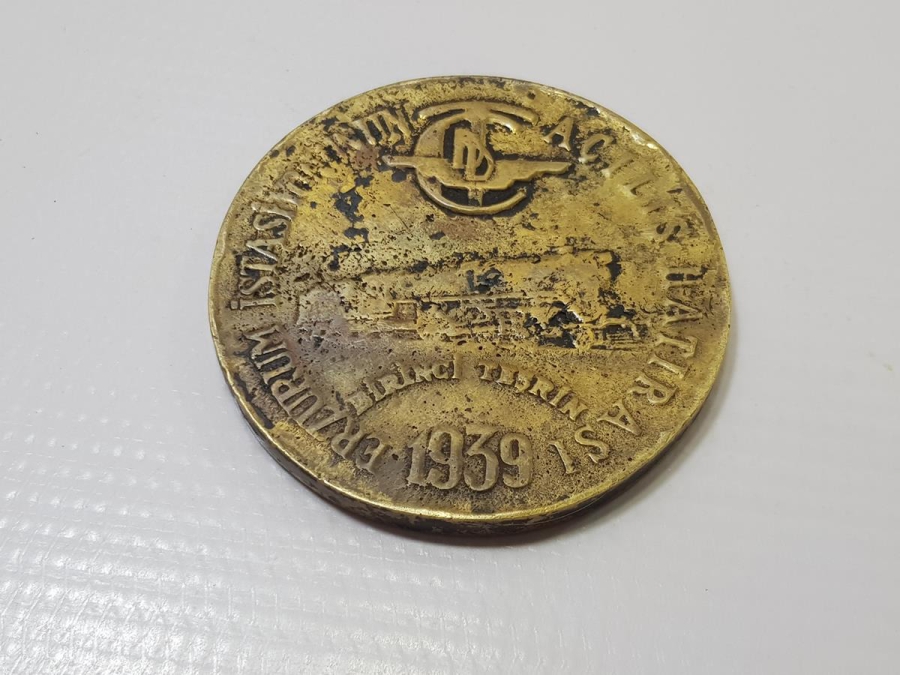 1939 ERZURUM İSTASYONUNUN AÇILIŞI HATIRASI MADALYONU