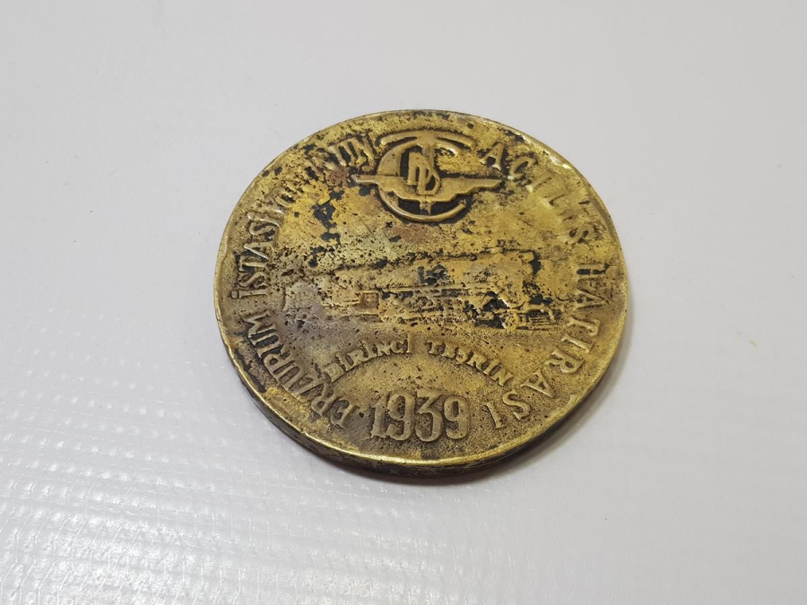 1939 ERZURUM İSTASYONUNUN AÇILIŞI HATIRASI MADALYONU