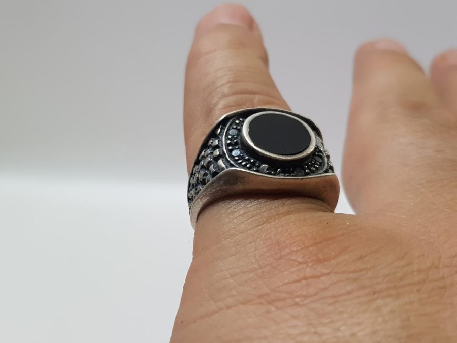 OLTU TAŞLI GÜMÜŞ YÜZÜK