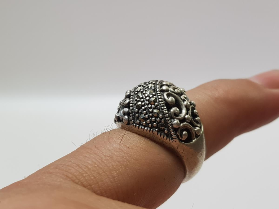 MARGAZİT TAŞLI GÜMÜŞ YÜZÜK