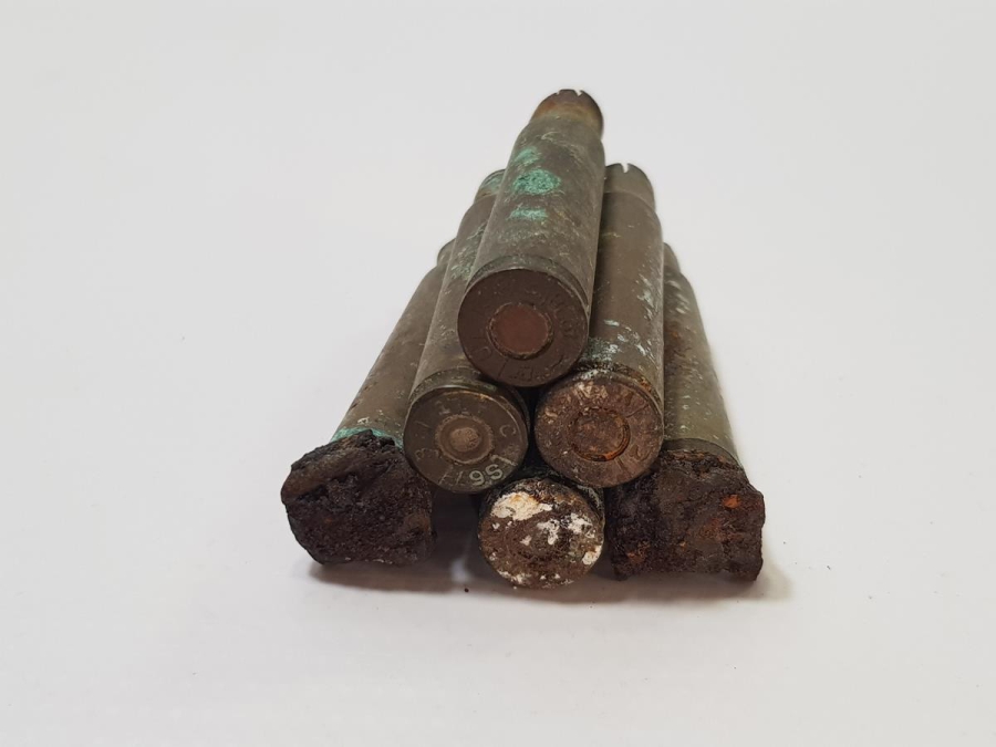 1928 TARİHLİ OSMANLICA YAZILI MERMİ KOVANLARI