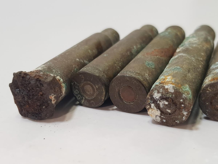 1928 TARİHLİ OSMANLICA YAZILI MERMİ KOVANLARI