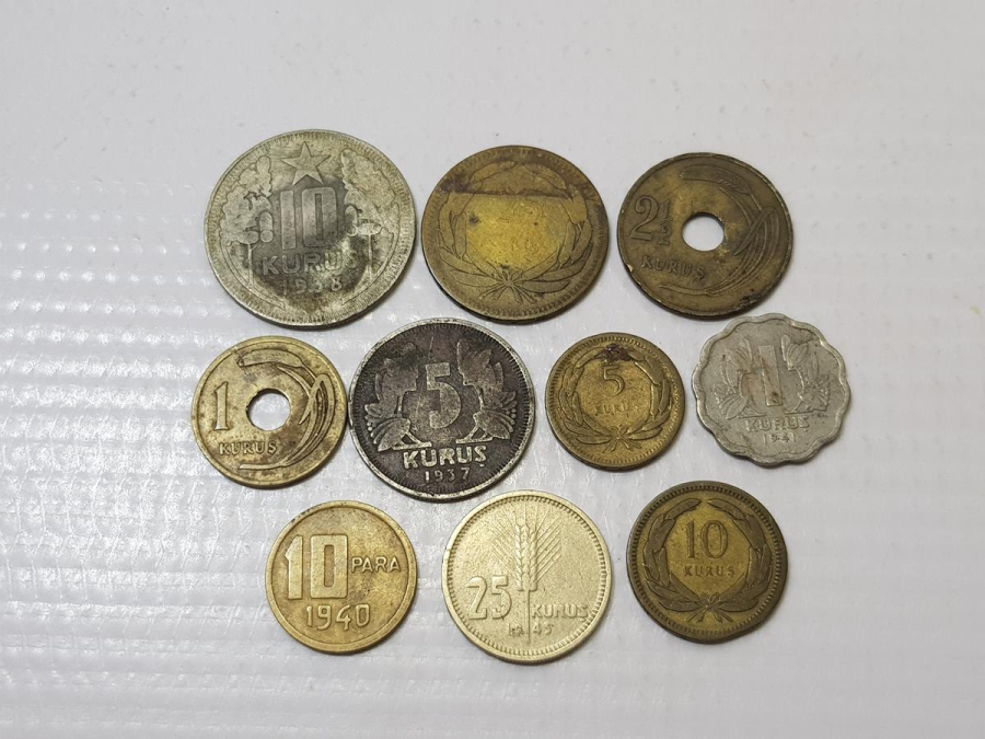 10 ADET TC MADENİ PARA